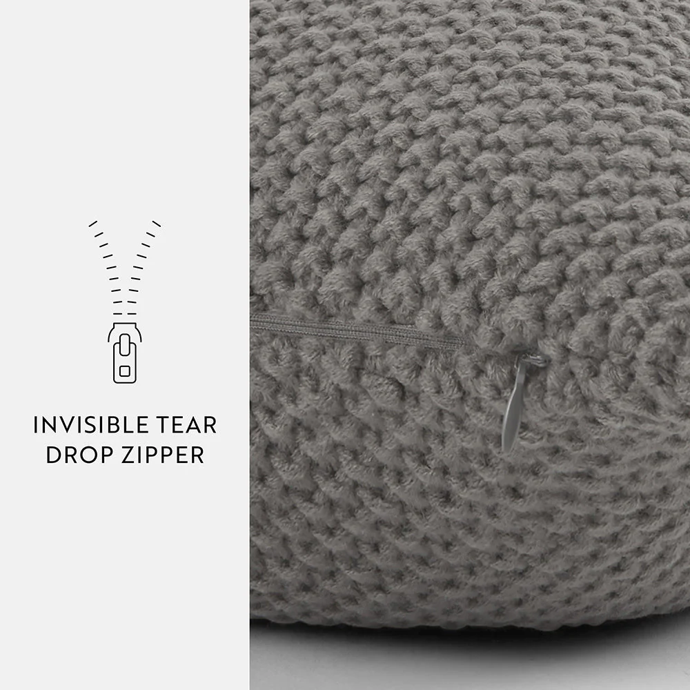 Seed Stitch Knit Throw Pillow Cover and Insert (Sale) - Image 37