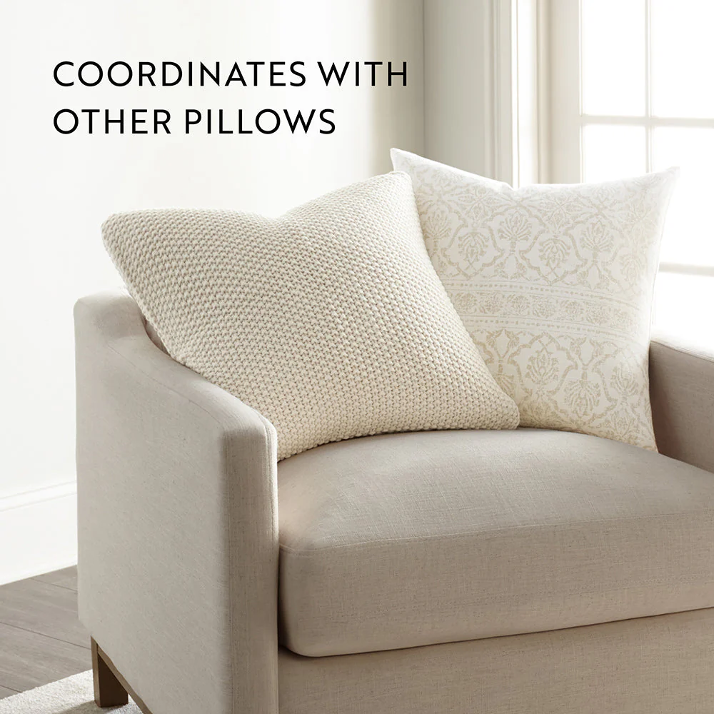 Seed Stitch Knit Throw Pillow Cover and Insert (Sale) - Image 54