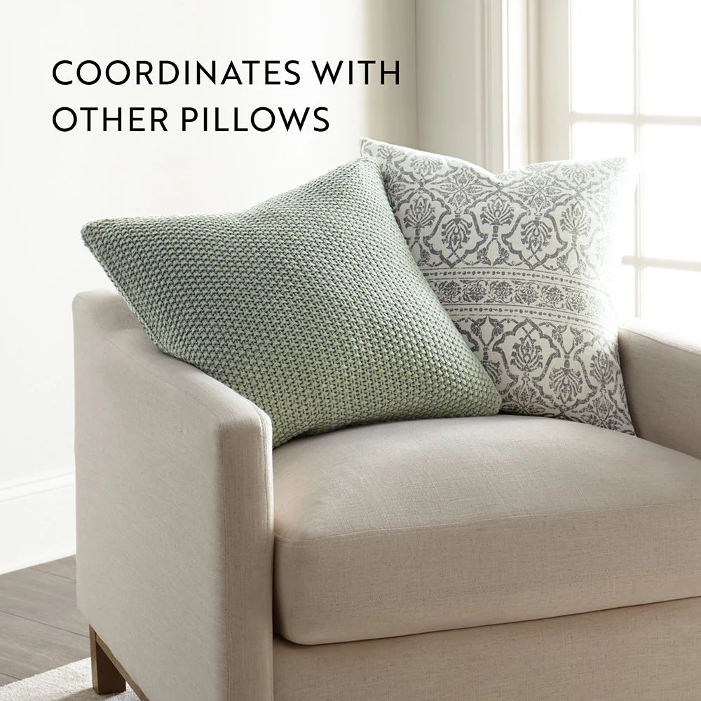 Seed Stitch Knit Throw Pillow Cover and Insert (Sale) - Image 55