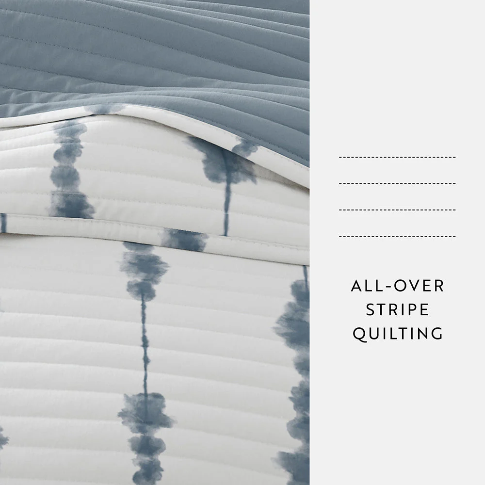 Shibori Reversible Quilted Coverlet Set (Sale) - Image 7