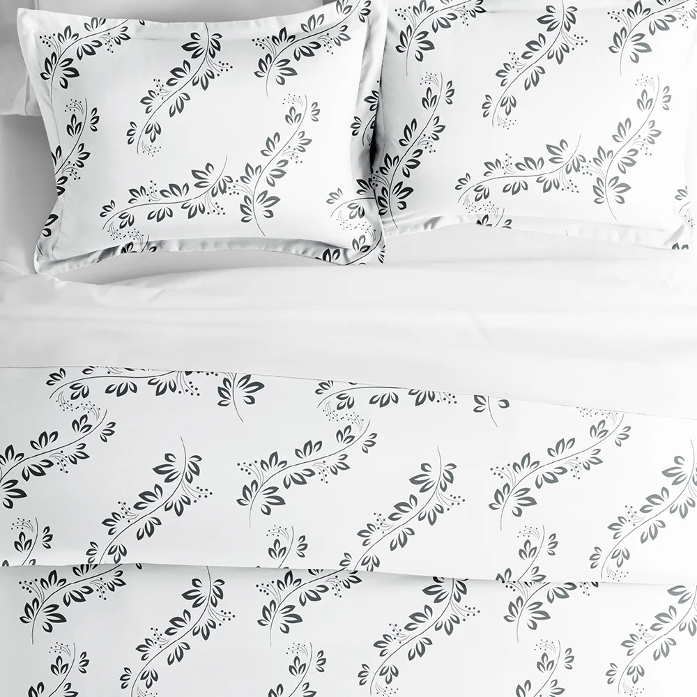 Simple Vine Pattern 3-Piece Duvet Cover Set (Sale) - Image 3