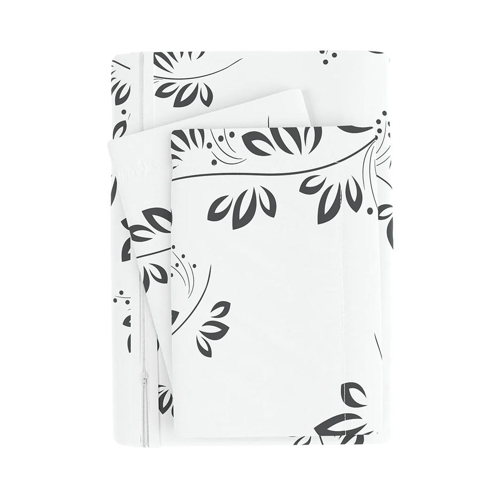 Simple Vine Pattern 3-Piece Duvet Cover Set (Sale) - Image 6