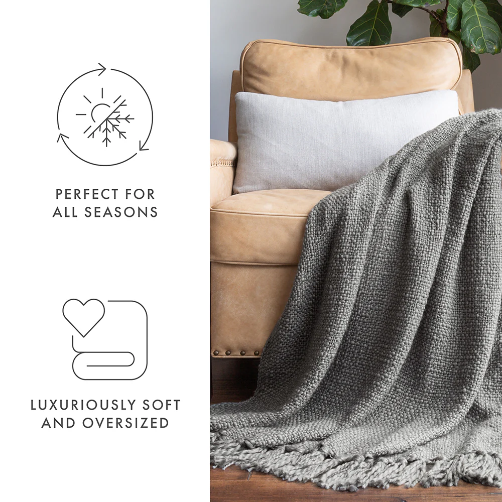 Slub-Yarn Throw Blanket (Sale) - Image 12