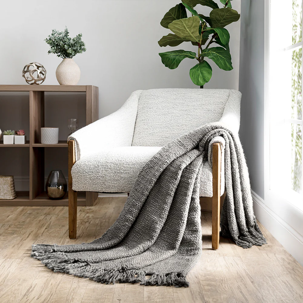 Slub-Yarn Throw Blanket (Sale) - Image 2