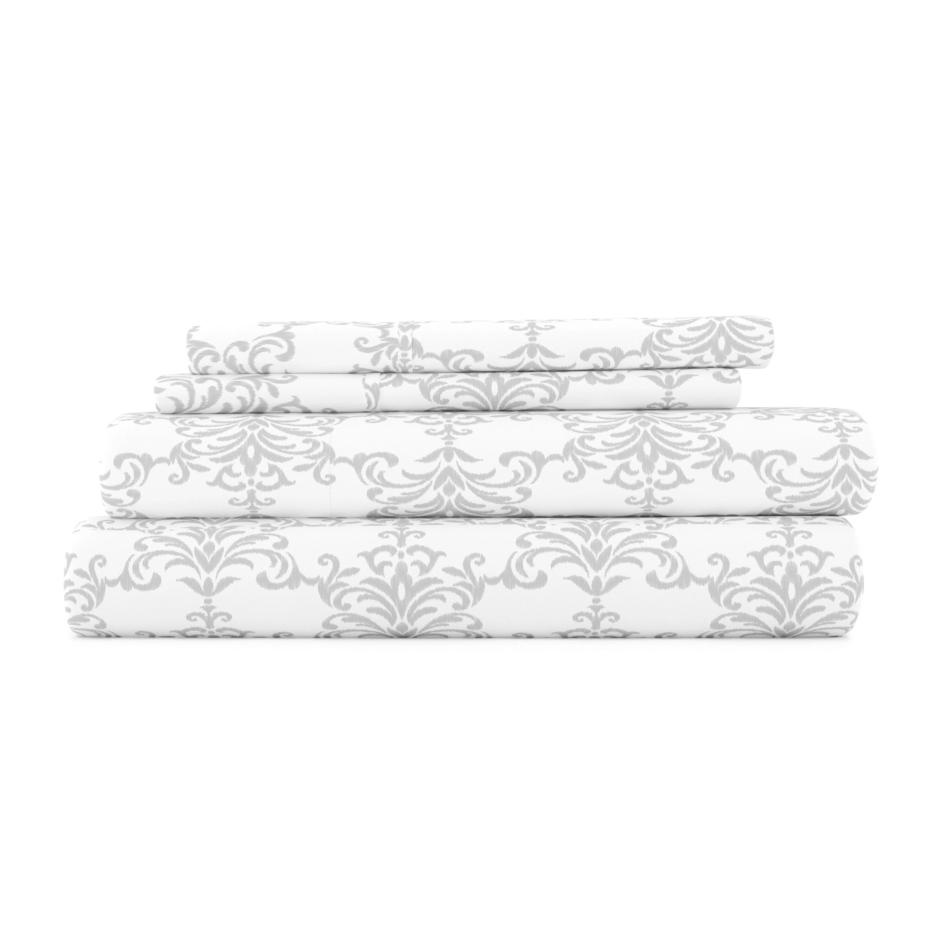 Soft Bouquet Pattern 4-Piece Sheet Set (Sale)