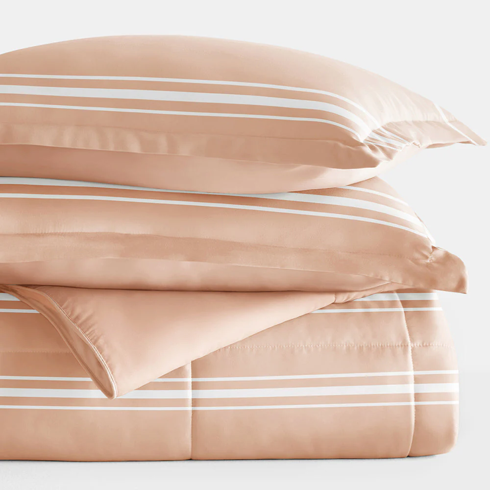 Soft Stripe Reversible Down-Alternative Comforter Set (Sale) - Image 17