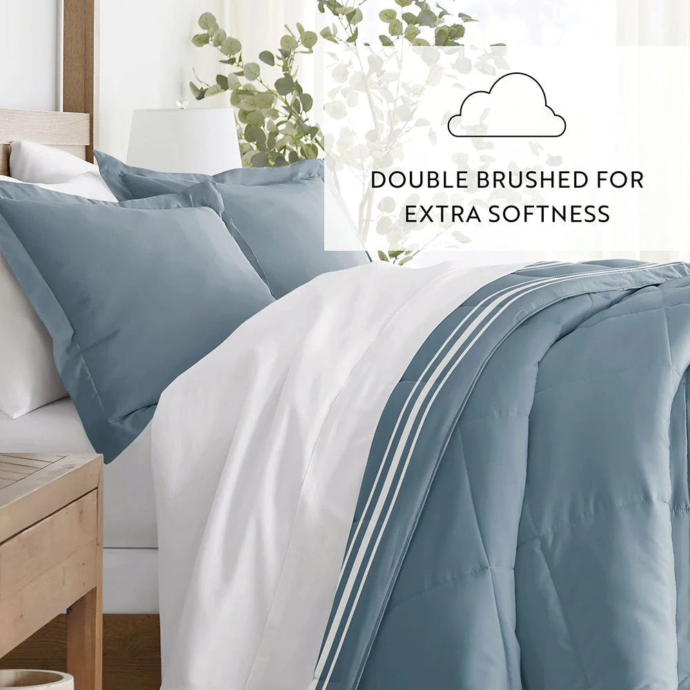 Soft Stripe Reversible Down-Alternative Comforter Set (Sale) - Image 22