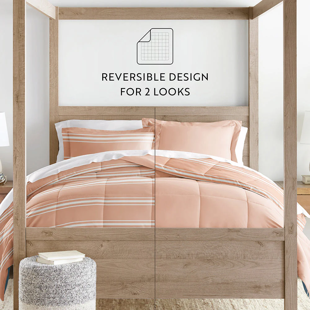 Soft Stripe Reversible Down-Alternative Comforter Set (Sale) - Image 23