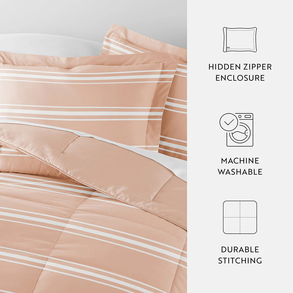 Soft Stripe Reversible Down-Alternative Comforter Set (Sale) - Image 25