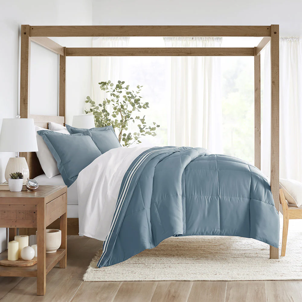Soft Stripe Reversible Down-Alternative Comforter Set (Sale) - Image 8