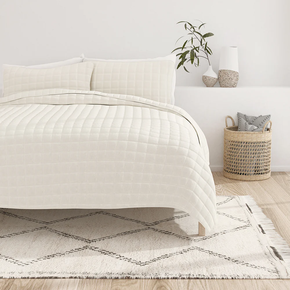 3-Piece Square Quilted Coverlet Set (Sale) - Image 2