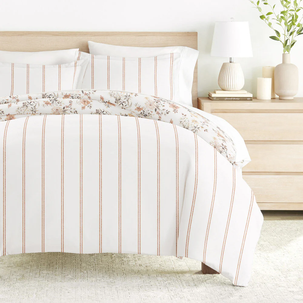 Sunset Garden Pattern 3-Piece Reversible Duvet Cover Set (Sale) - Image 2