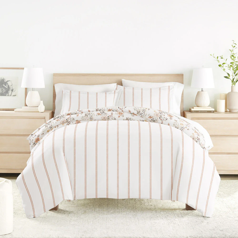 Sunset Garden Pattern 3-Piece Reversible Duvet Cover Set (Sale) - Image 6