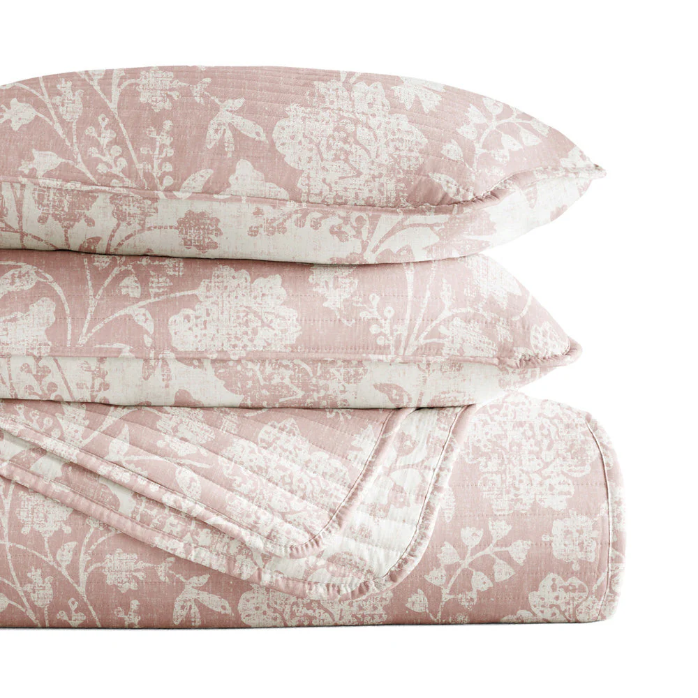 Textured Floral Reversible Quilted Coverlet Set (Sale) - Image 21
