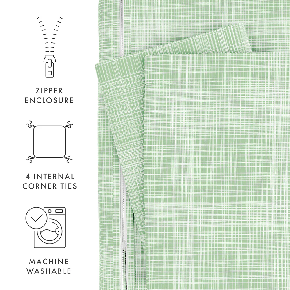 Thatch Pattern 3-Piece Duvet Cover Set (Sale) - Image 35