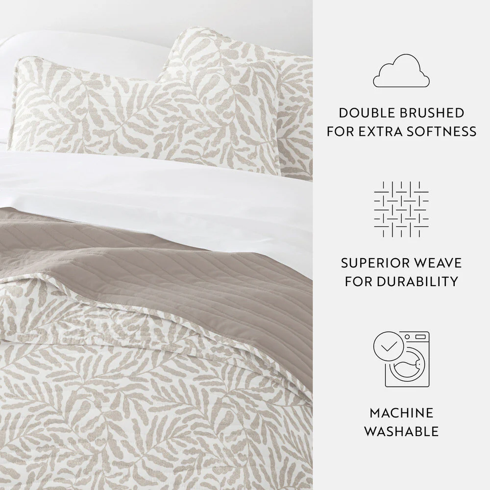 Tossed Ferns Reversible Quilted Coverlet Set (Sale) - Image 20