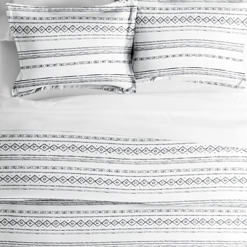 Geo Threads Pattern 3-Piece Duvet Cover Set (Sale) - Image 3
