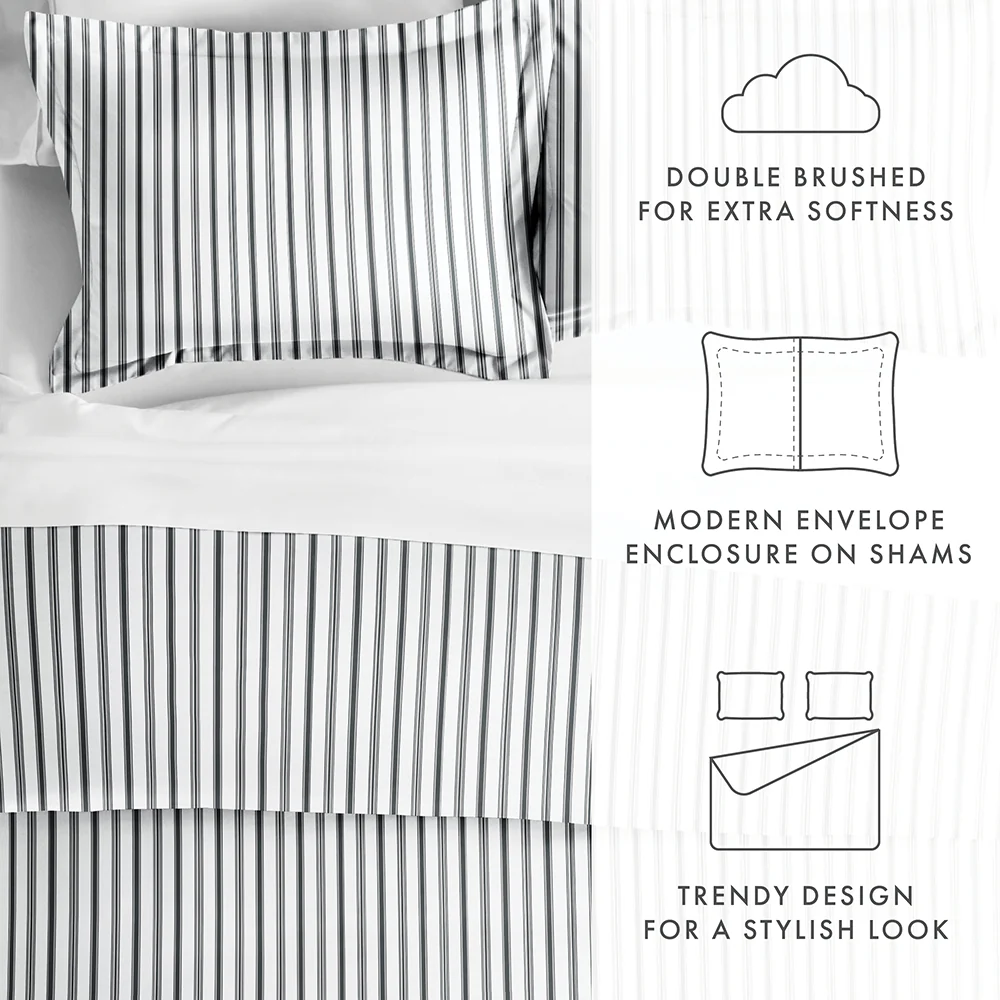 Vertical Dreams Pattern 3-Piece Duvet Cover Set (Sale) - Image 8