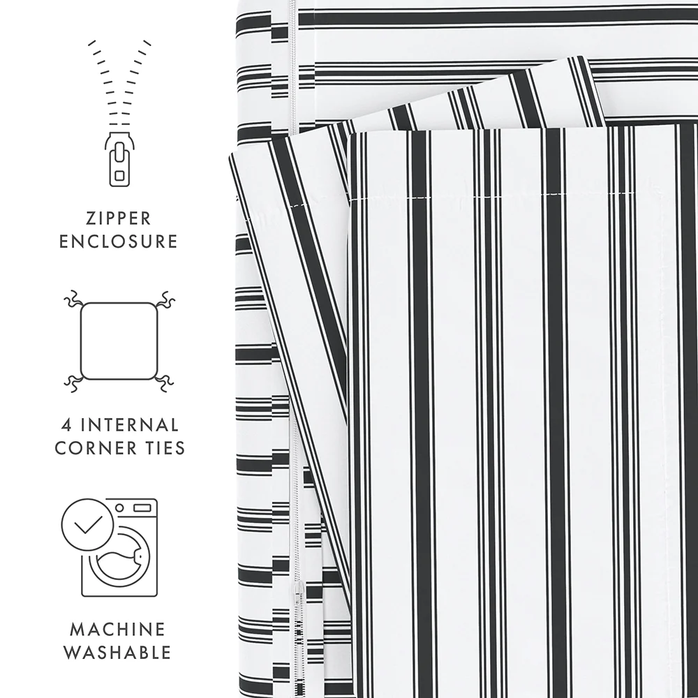 Vertical Dreams Pattern 3-Piece Duvet Cover Set (Sale) - Image 9