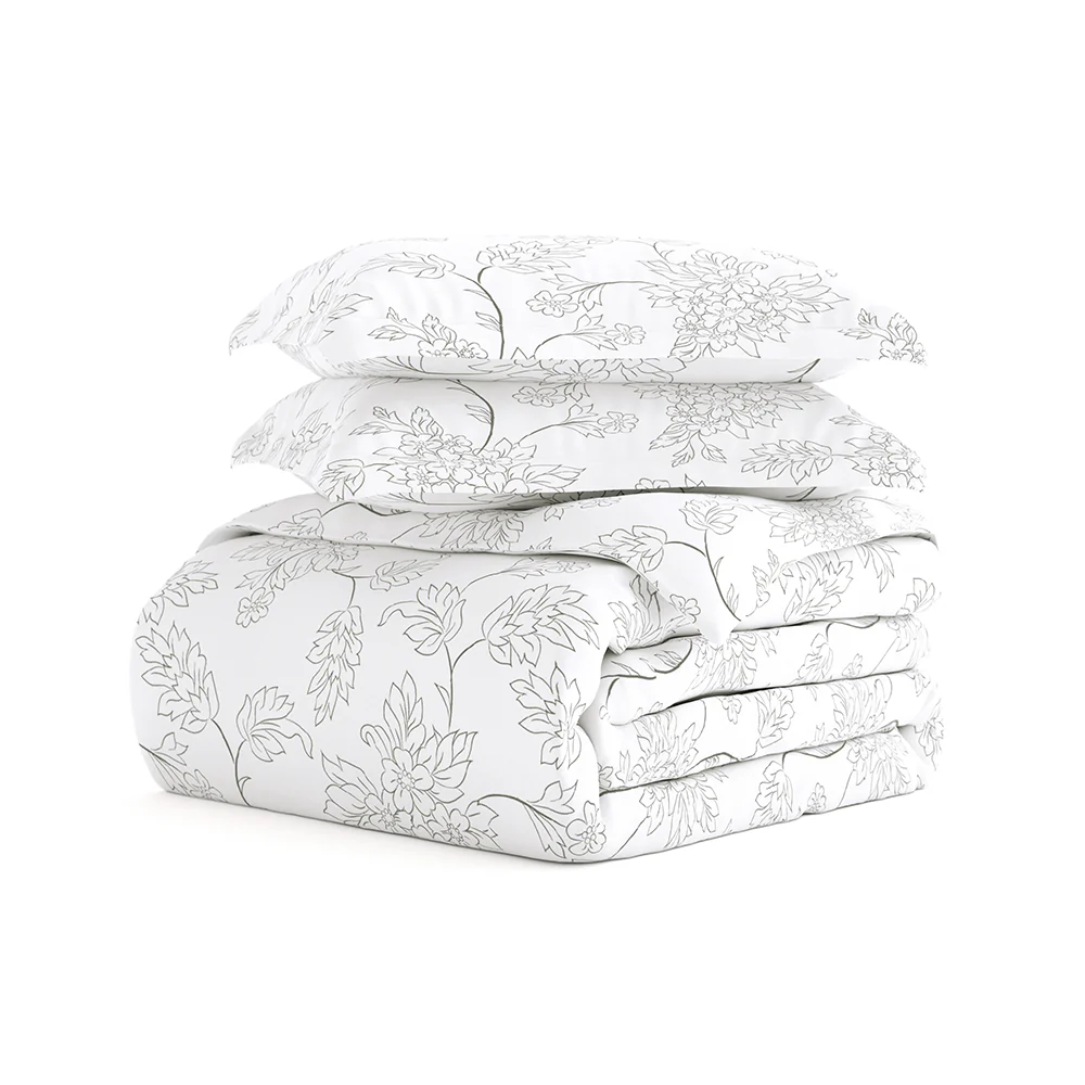 Vines Pattern 3-Piece Duvet Cover Set (Sale) - Image 7