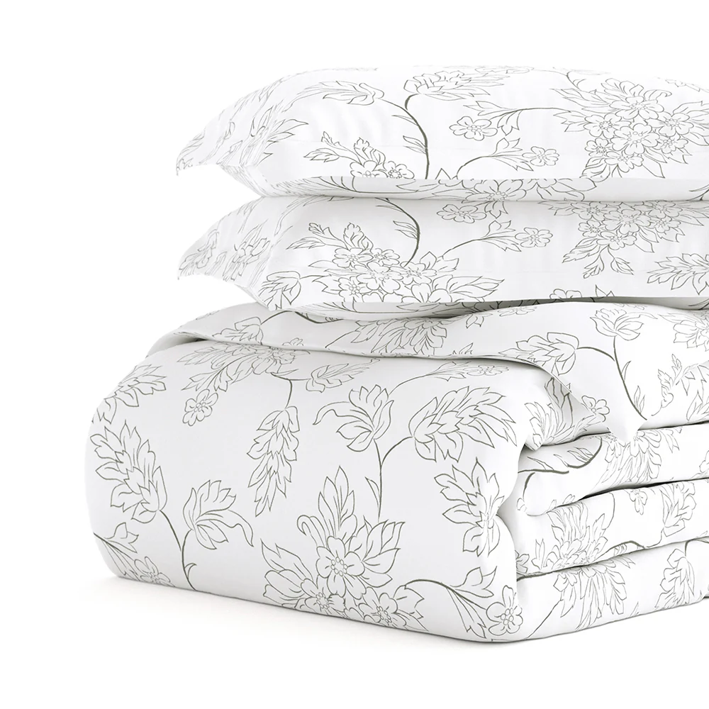 Vines Pattern 3-Piece Duvet Cover Set (Sale) - Image 9