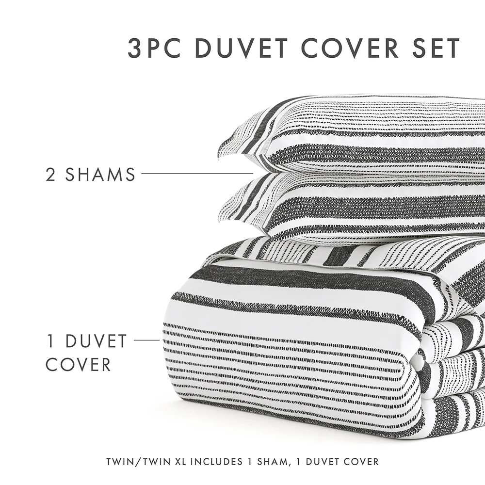 Vintage Stripe Pattern 3-Piece Duvet Cover Set (Sale) - Image 11