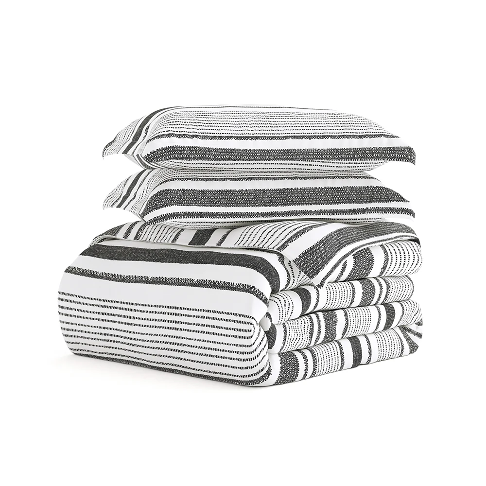 Vintage Stripe Pattern 3-Piece Duvet Cover Set (Sale) - Image 4