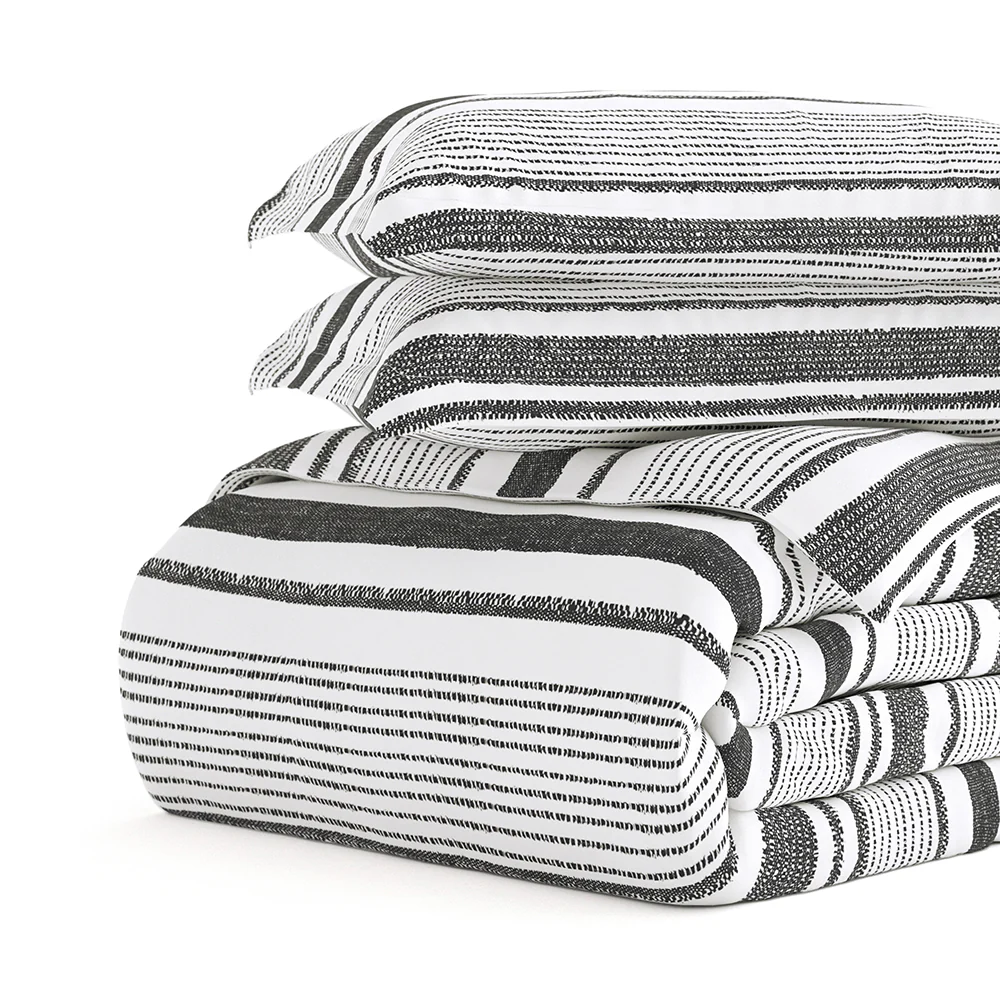 Vintage Stripe Pattern 3-Piece Duvet Cover Set (Sale) - Image 5