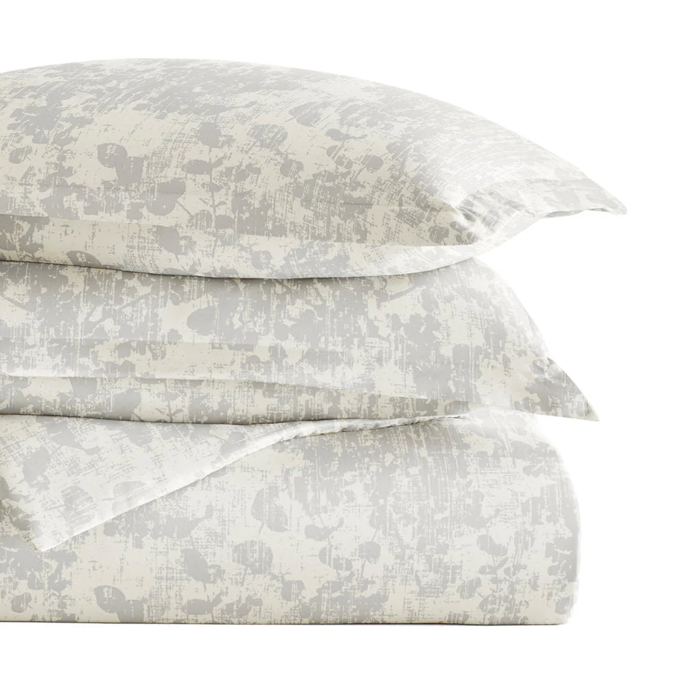 Weathered Floral Pattern 3-Piece Duvet Cover Set (Sale) - Image 11