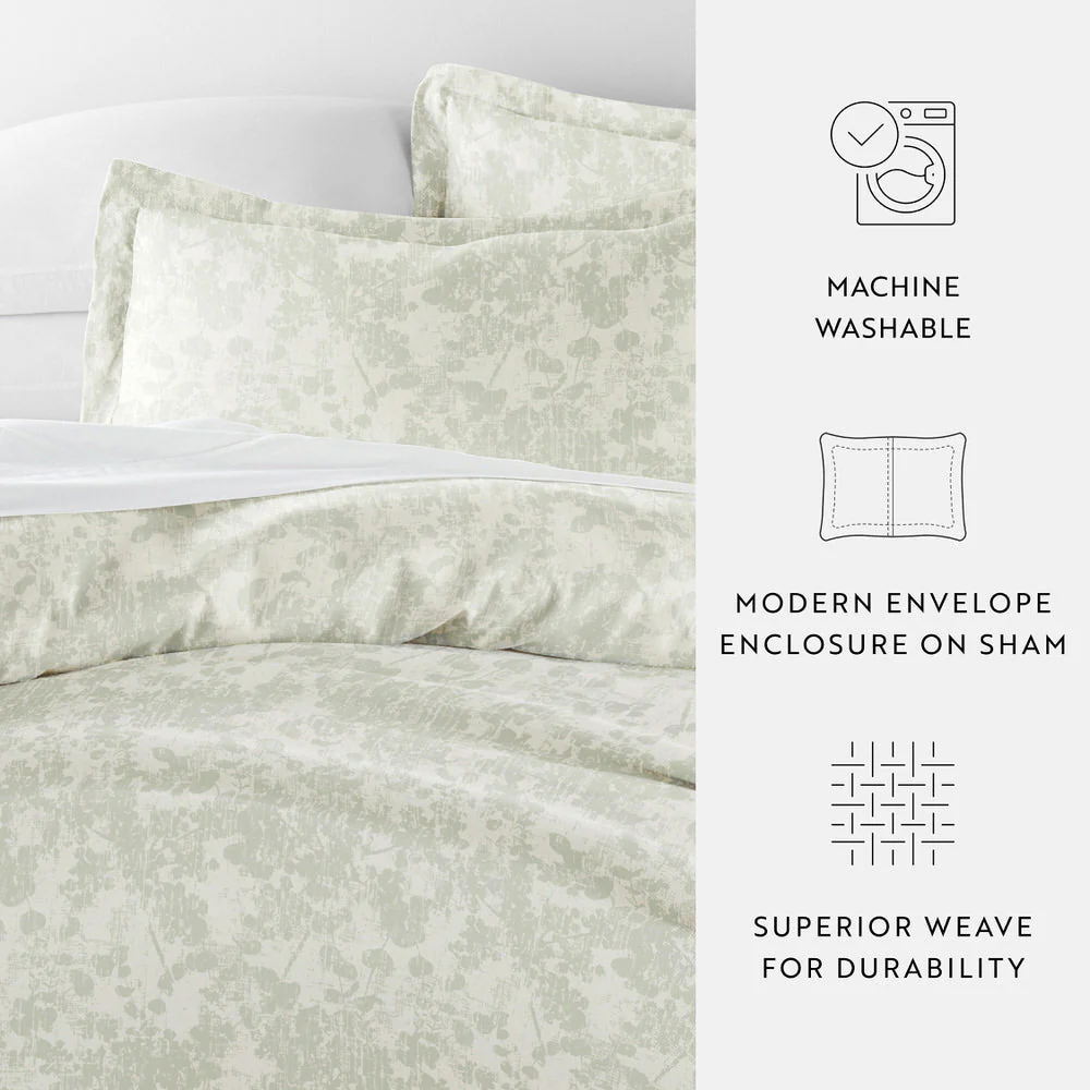 Weathered Floral Pattern 3-Piece Duvet Cover Set (Sale) - Image 16