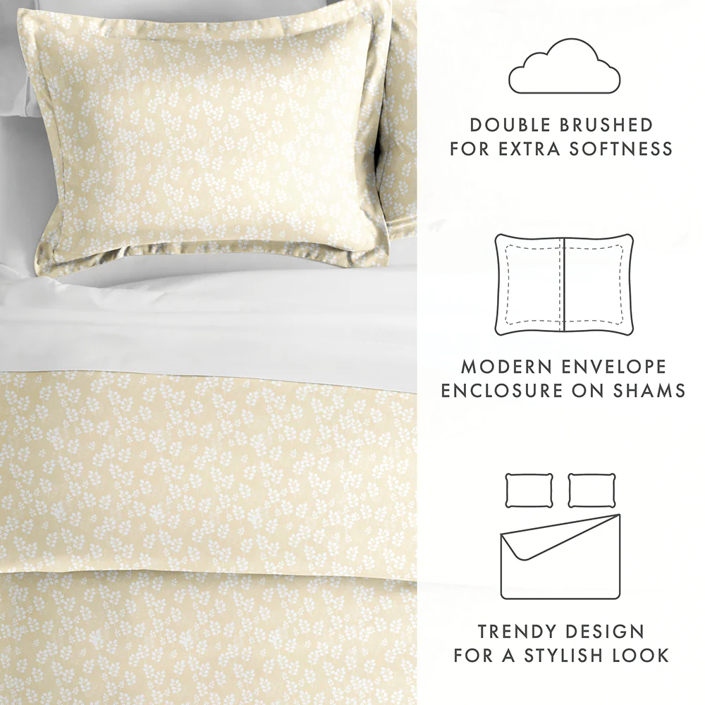 Wheatfield Pattern 3-Piece Duvet Cover Set (Sale) - Image 22