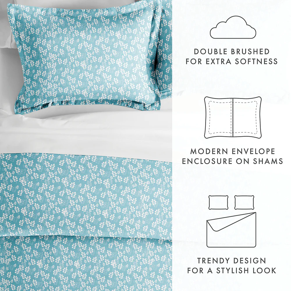 Wheatfield Pattern 3-Piece Duvet Cover Set (Sale) - Image 23