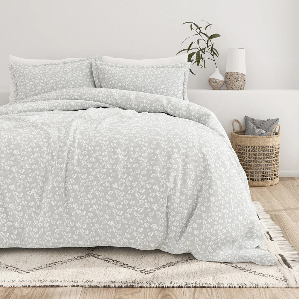 Wheatfield Pattern 3-Piece Duvet Cover Set (Sale) - Image 3