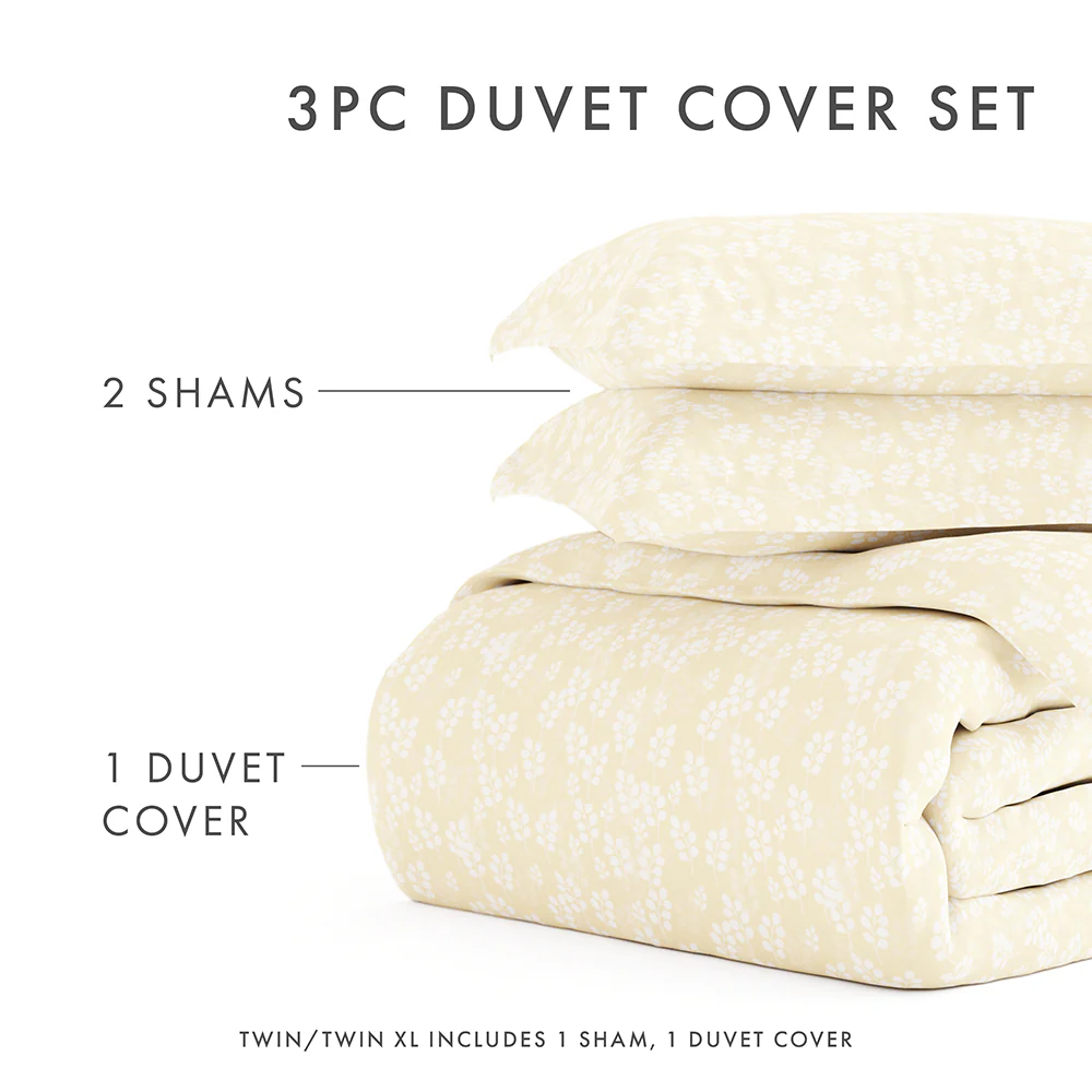 Wheatfield Pattern 3-Piece Duvet Cover Set (Sale) - Image 31