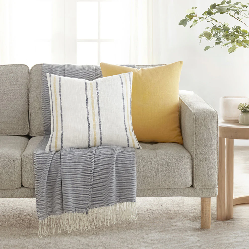 Yarn-Dyed Framed Stripe Décor Throw Pillow (Sale) - Image 11