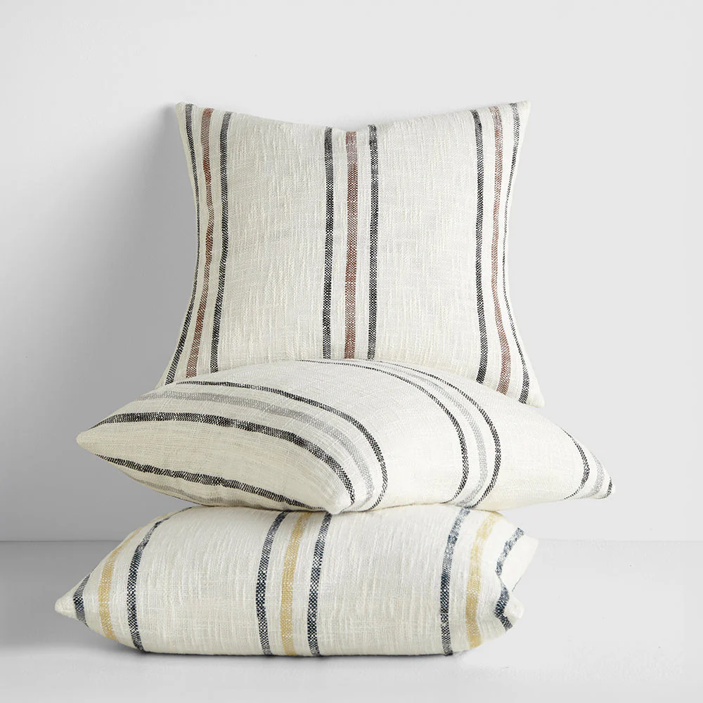 Yarn-Dyed Framed Stripe Décor Throw Pillow (Sale) - Image 19