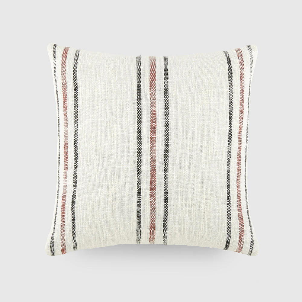 Yarn-Dyed Framed Stripe Décor Throw Pillow (Sale) - Image 3