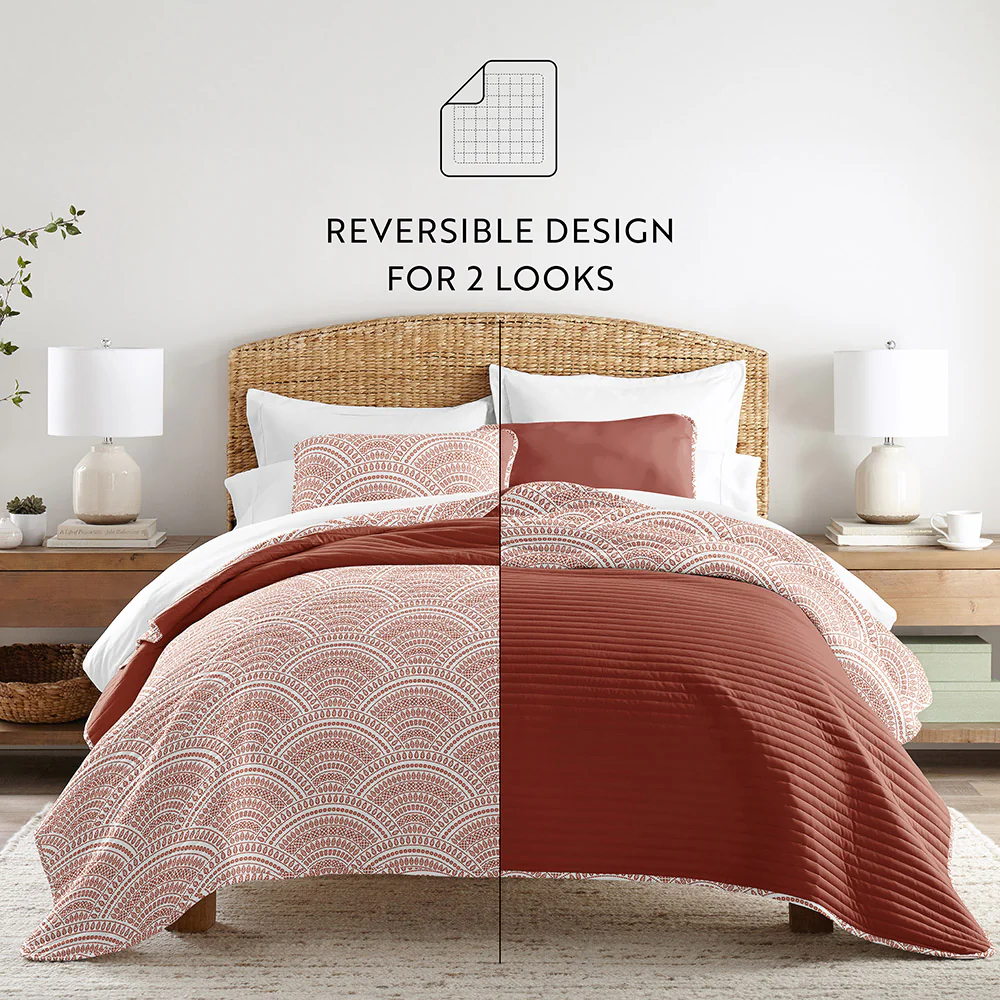 Scallop Reversible Quilted Coverlet Set - Image 18