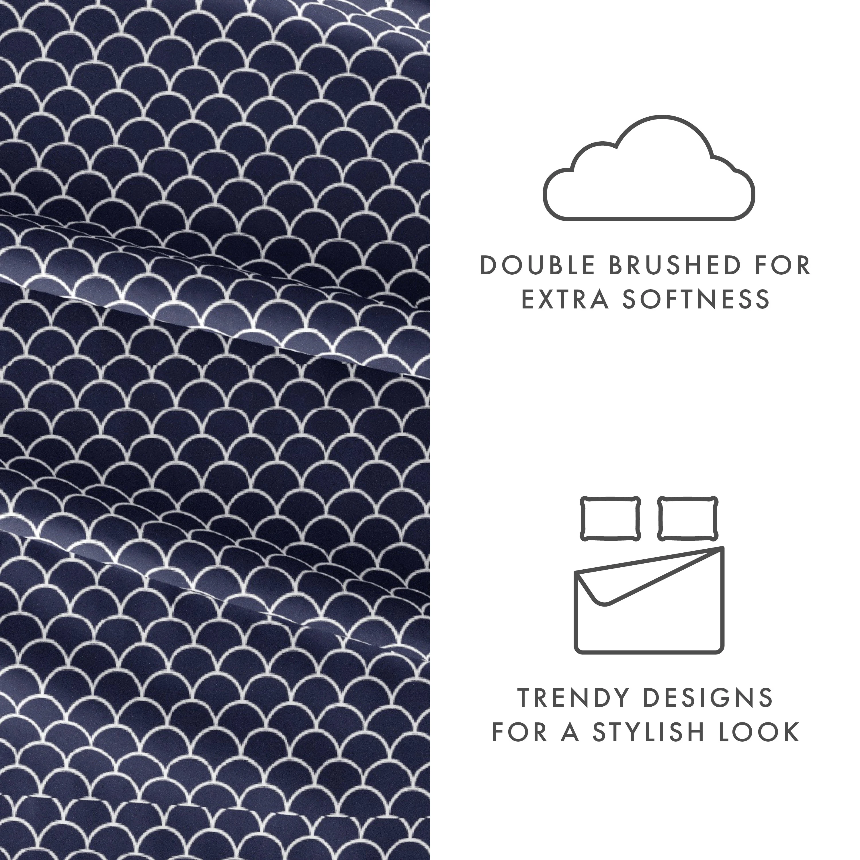 Scallops Pattern 4-Piece Sheet Set - Sale - Image 20