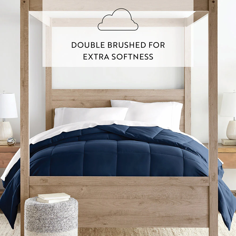 Solid Down-Alternative Comforter - Sale - Image 64