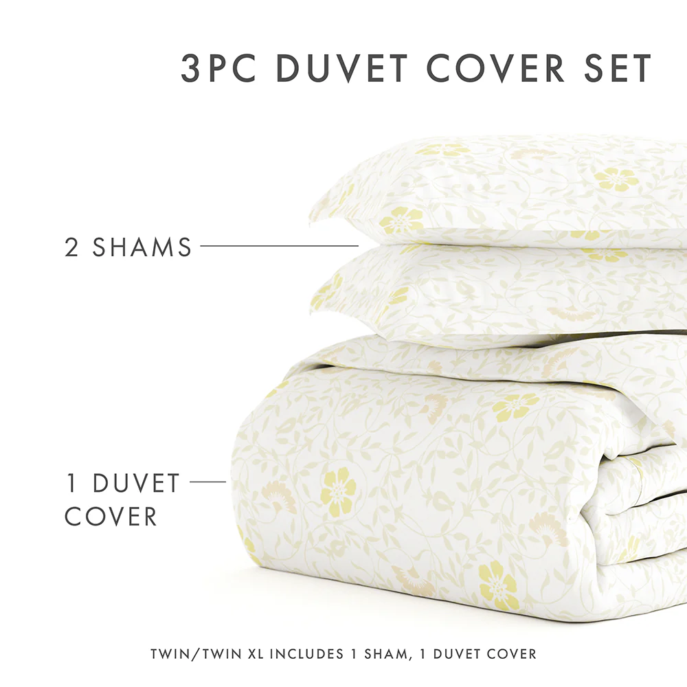 Spring Vine Pattern 3-Piece Duvet Cover Set - Image 11