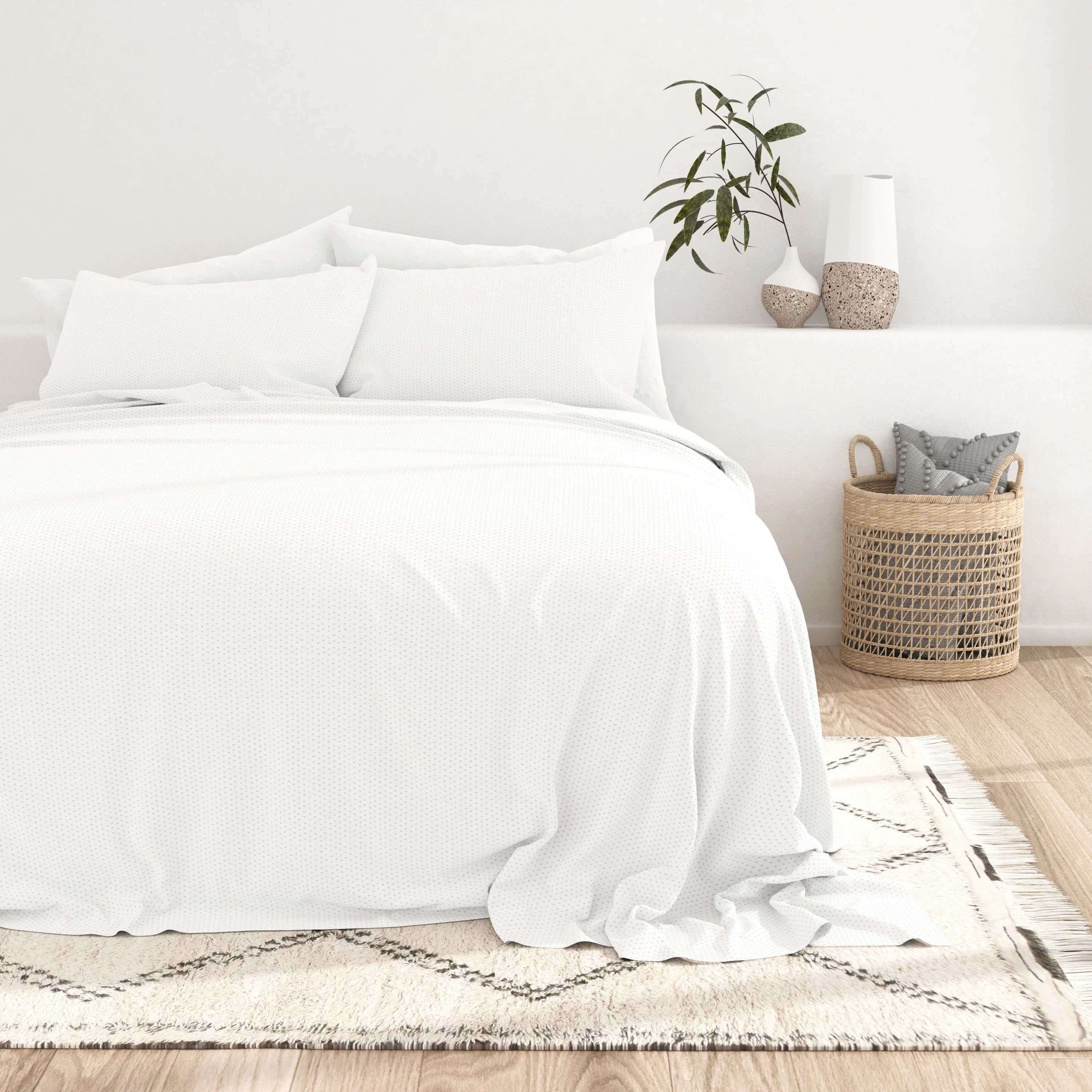 Stippled Pattern 4-Piece Sheet Set - Sale - Image 6