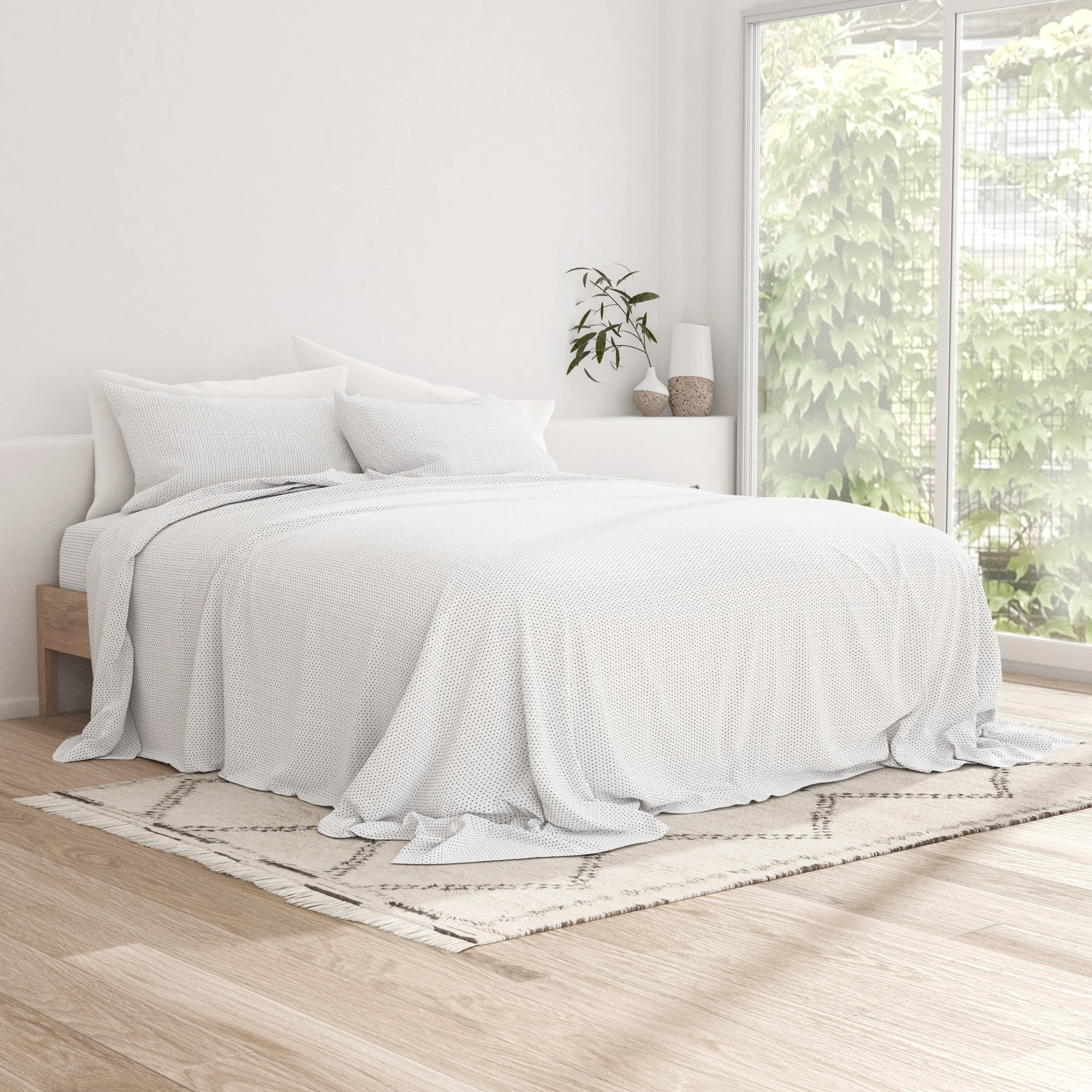 Stippled Pattern 4-Piece Sheet Set - Sale - Image 7