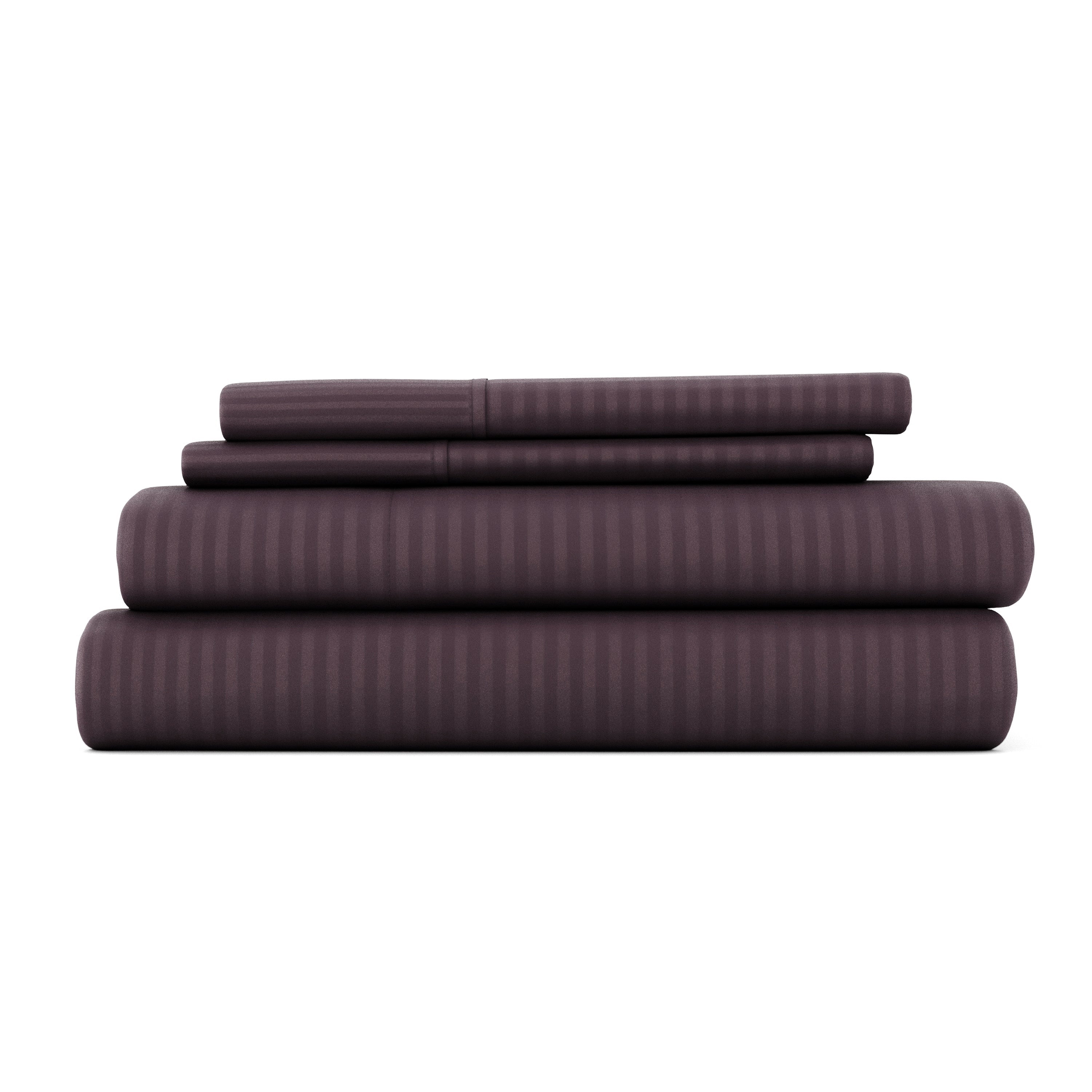 Striped Embossed 4-Piece Sheet Set - Sale - Image 6