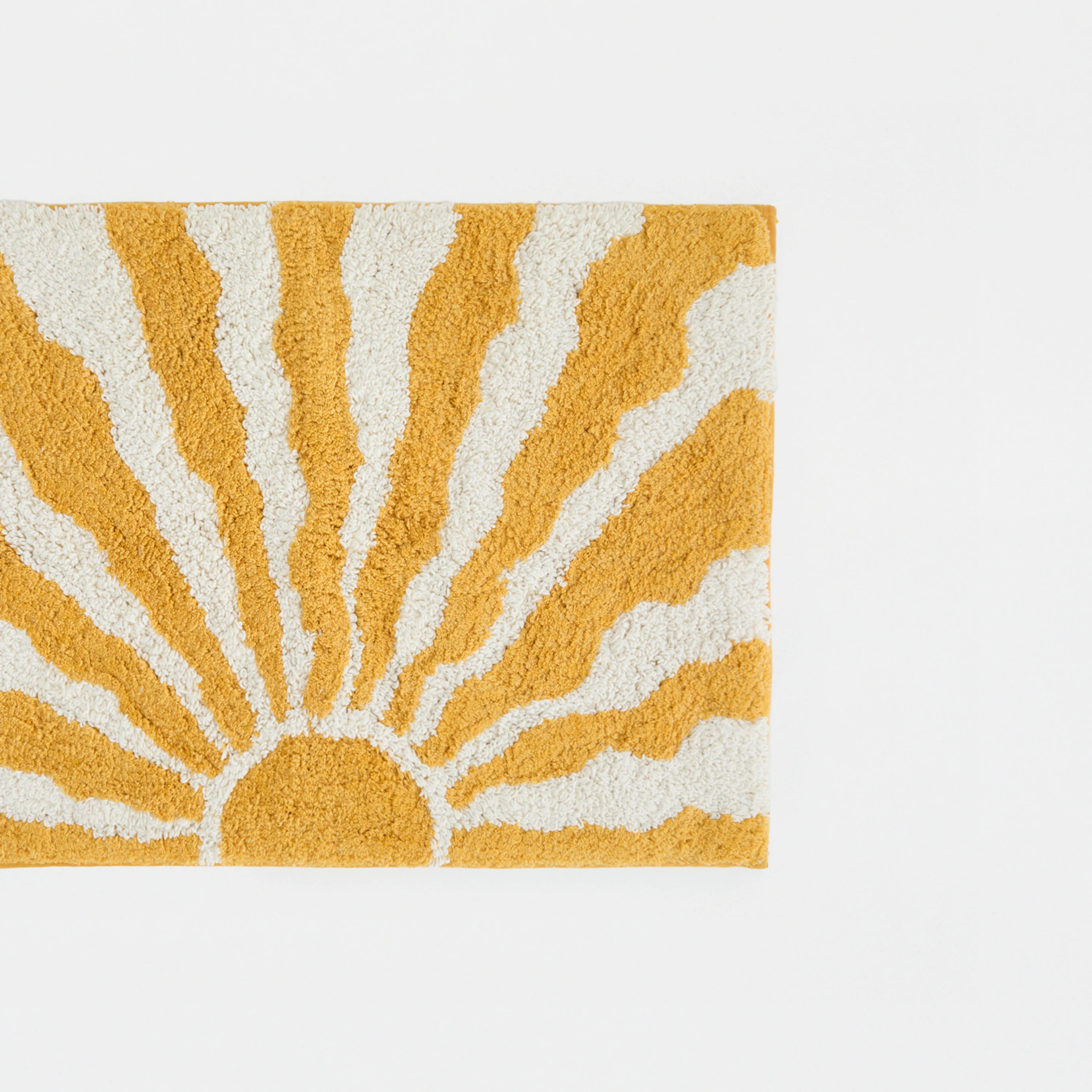 100% Cotton Sunny Floral Patterned Bath Mat - Image 5