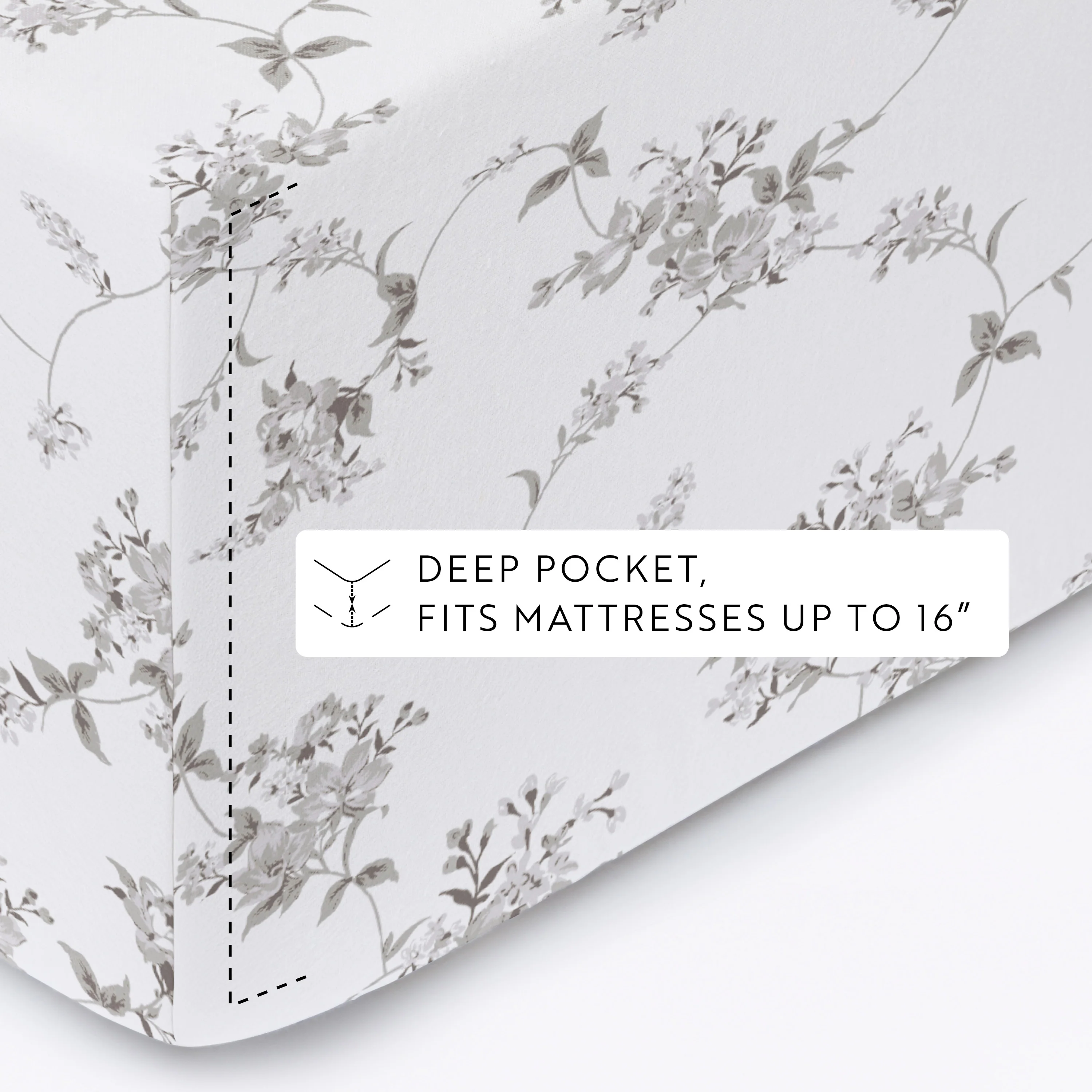 Sylvan Rose 4-Piece Flannel Sheet Set - Image 7