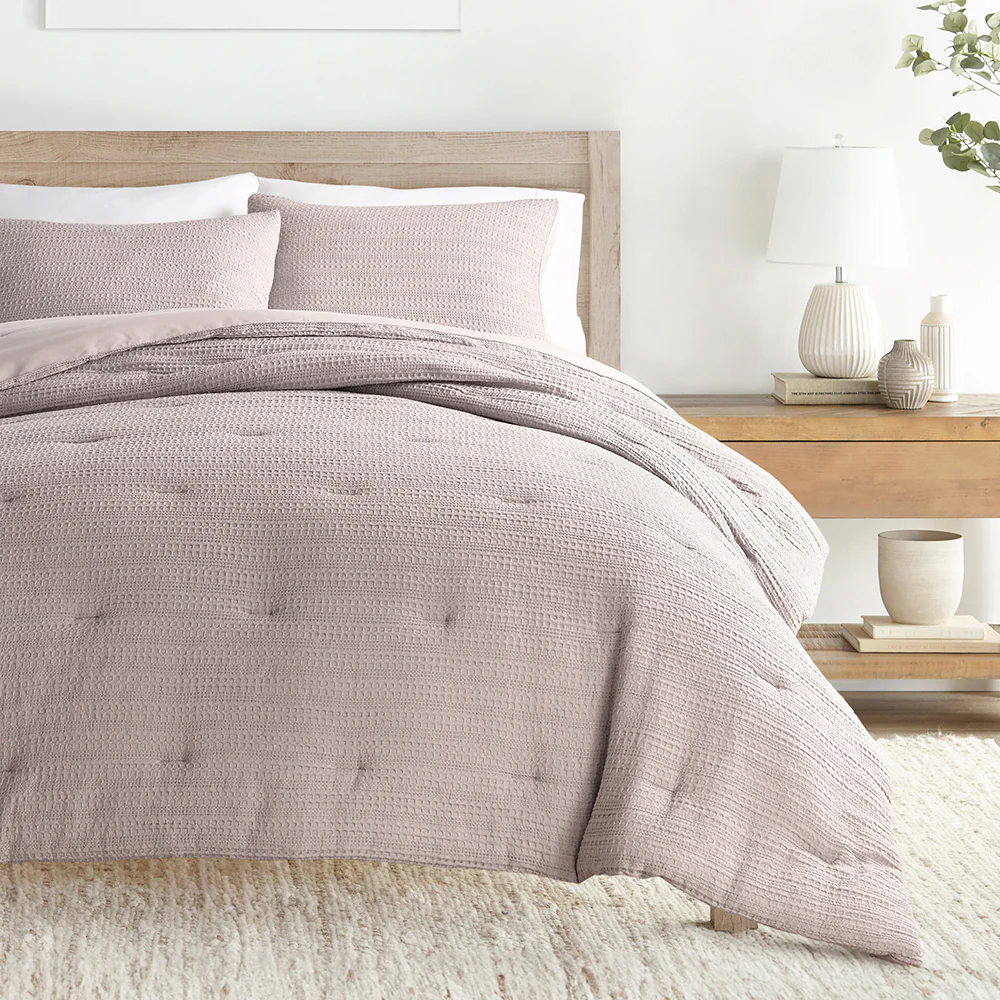 Waffle Textured Down-Alternative Comforter Set - Image 16