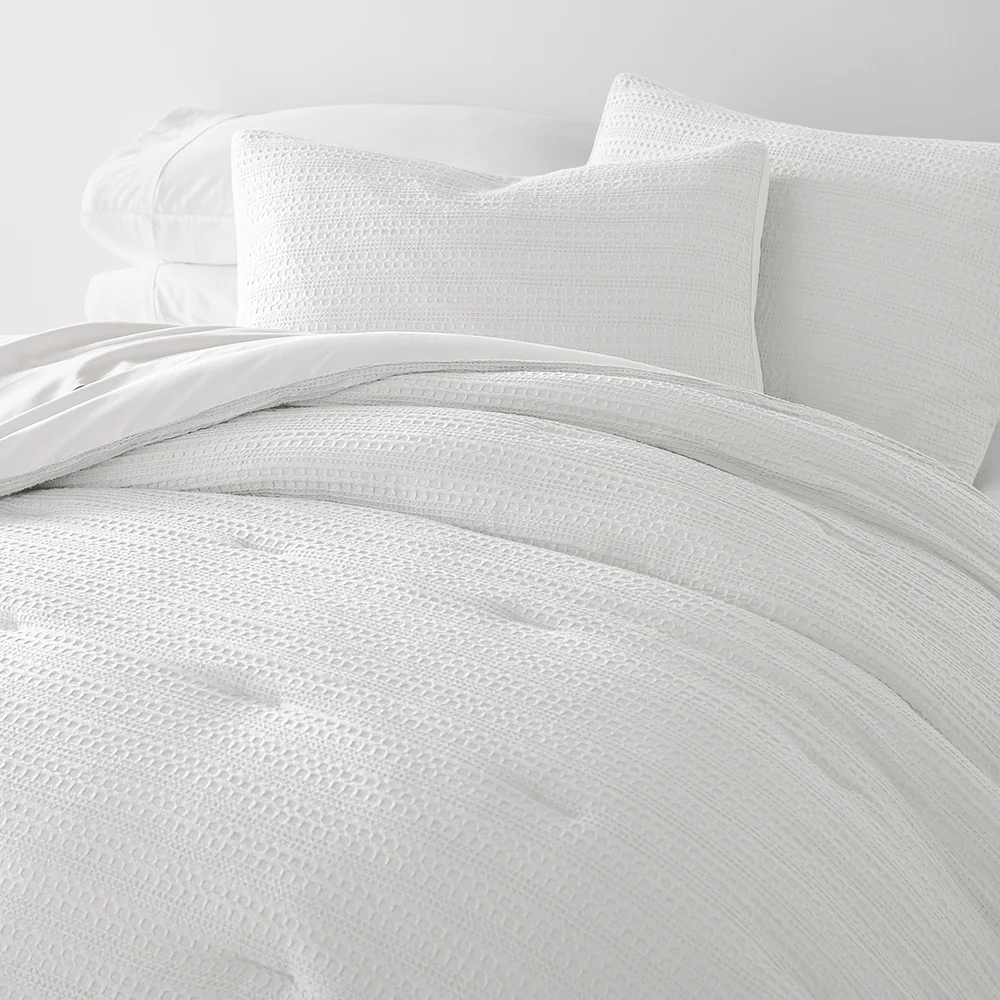 Waffle Textured Down-Alternative Comforter Set - Image 32