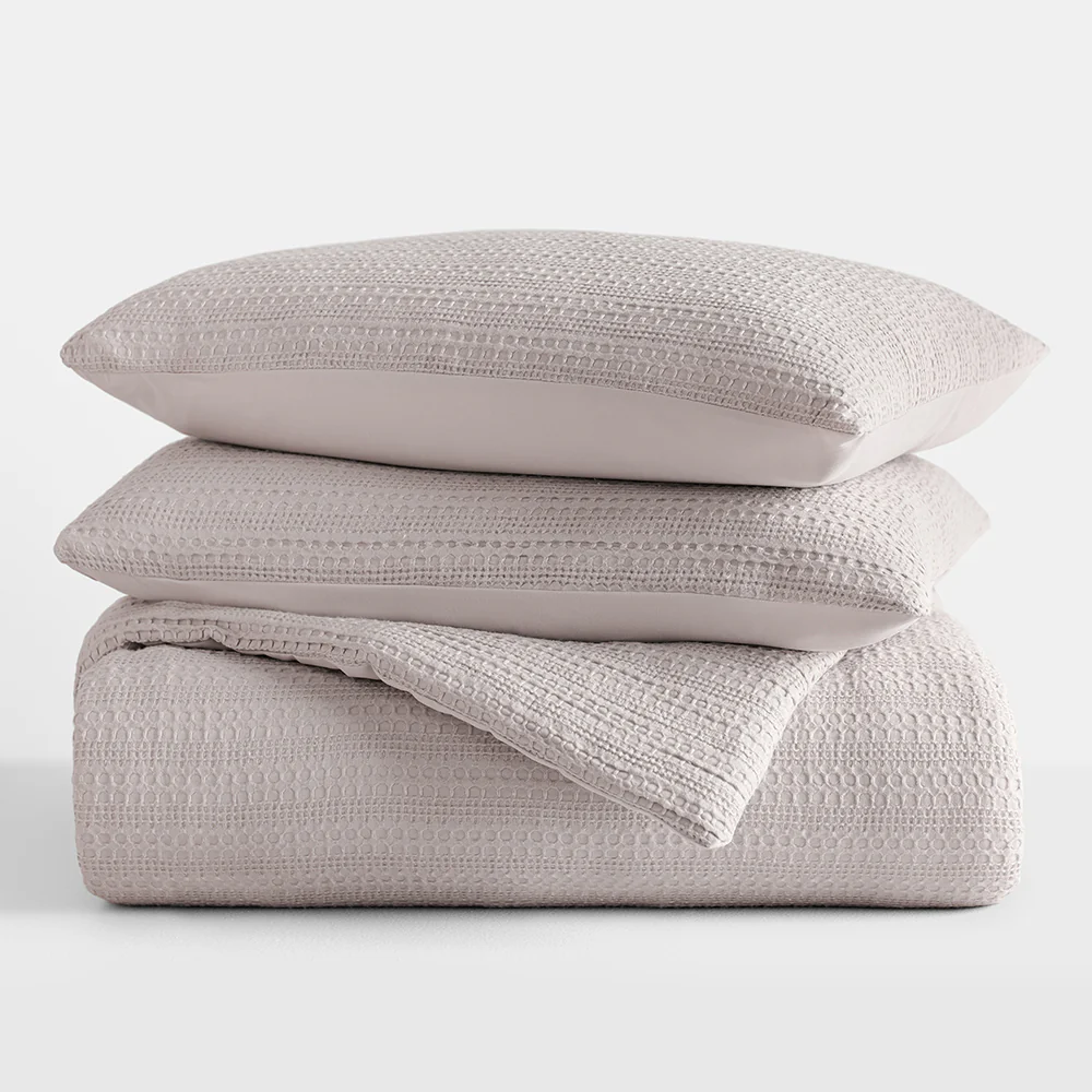Waffle Textured Down-Alternative Comforter Set - Image 37