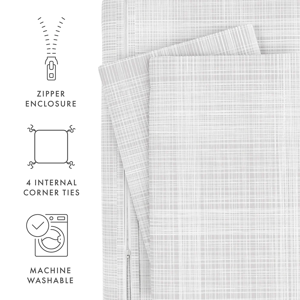 Thatch Pattern 3-Piece Duvet Cover Set - Image 34